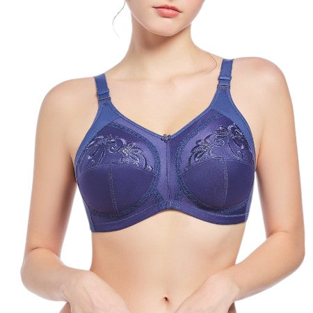 FL-806 Total-Support Bra - Navy Blue